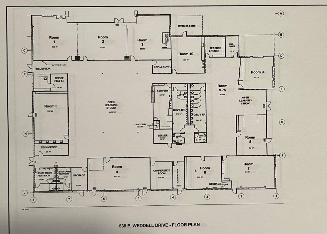 Floor plan of 539 E Weddell Drive